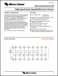 Click here to download ML65244 Datasheet
