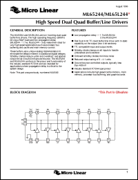 Click here to download ML65L244CS Datasheet