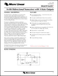 Click here to download ML65F16245 Datasheet