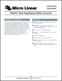 Click here to download ML6651CH Datasheet
