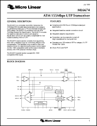 Click here to download ML6674CH Datasheet