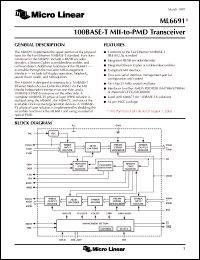 Click here to download ML6691CQ Datasheet