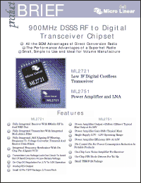 Click here to download ML2721 Datasheet