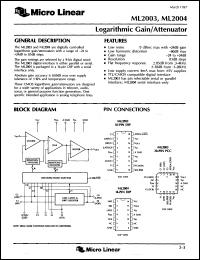 Click here to download ML2003IQ Datasheet