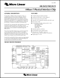 Click here to download ML2652 Datasheet