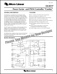 Click here to download ML4819 Datasheet