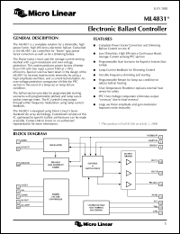 Click here to download ML4831 Datasheet