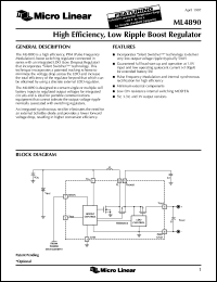 Click here to download ML4890 Datasheet