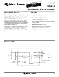 Click here to download ML4894 Datasheet