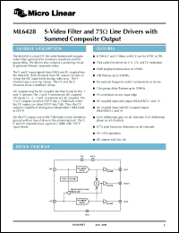 Click here to download ML6428 Datasheet