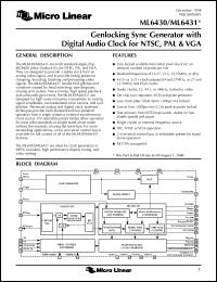 Click here to download ML6430 Datasheet
