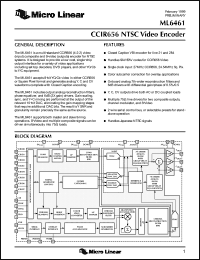 Click here to download ML6461 Datasheet