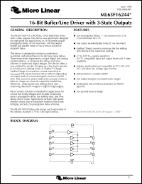 Click here to download ML65F16244 Datasheet