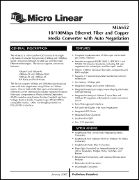 Click here to download ML6652CH Datasheet