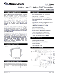 Click here to download ML5800DM-T Datasheet