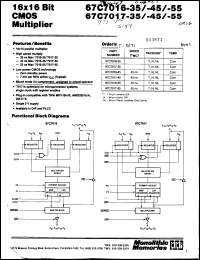 Click here to download 67C7016-55N Datasheet
