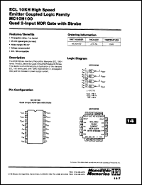 Click here to download MC10H100N Datasheet