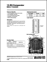Click here to download SN54LS460JS883C Datasheet