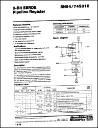Click here to download SN54S818JS Datasheet