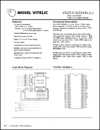 Click here to download V62C3162048L-100T Datasheet