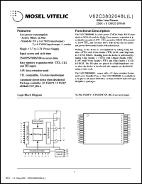 Click here to download V62C3802048L-35B Datasheet