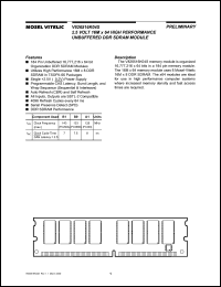 Click here to download V826516K04SXTG-B0 Datasheet