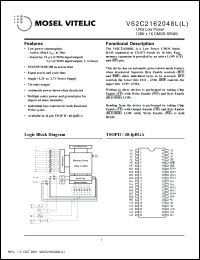 Click here to download V62C2162048L Datasheet