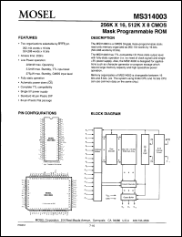 Click here to download MS314003-25PC Datasheet