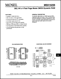 Click here to download MS514256-80ZC Datasheet