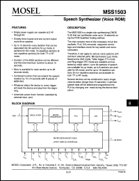 Click here to download MSS1503PC Datasheet