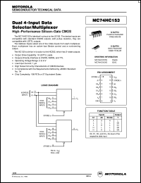 Click here to download MC54HC153D Datasheet