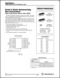 Click here to download MC54HC245 Datasheet