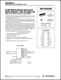 Click here to download MC74HC299 Datasheet