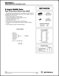 Click here to download MC74HC30 Datasheet