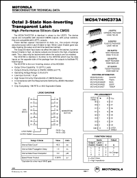 Click here to download MC54HC373 Datasheet