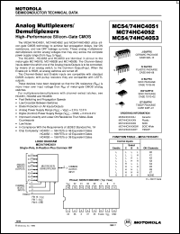 Click here to download MC54HC4053J Datasheet