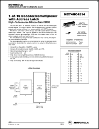 Click here to download MC74HC4514 Datasheet