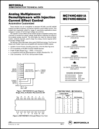 Click here to download MC74HC4851ADW Datasheet
