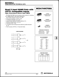 Click here to download MC54HCT00 Datasheet