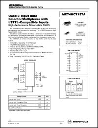 Click here to download MC74HCT157AN Datasheet