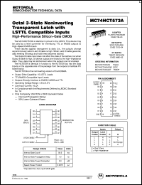 Click here to download MC74HCT573ADT Datasheet