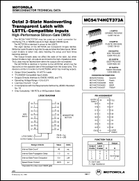 Click here to download MC54HCT373 Datasheet