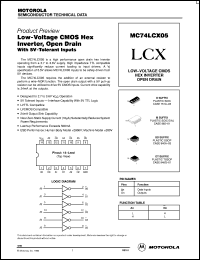 Click here to download MC74LCX05 Datasheet