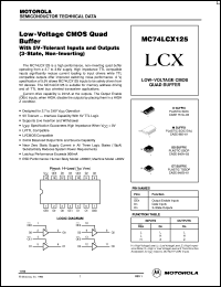 Click here to download MC74LCX125D Datasheet