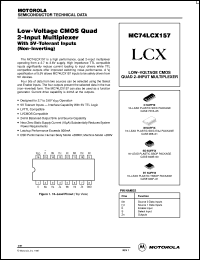 Click here to download MC74LCX157D Datasheet