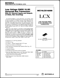 Click here to download MC74LCX16500DT Datasheet