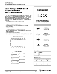 Click here to download MC74LCX32 Datasheet