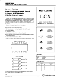 Click here to download MC74LCX810M Datasheet