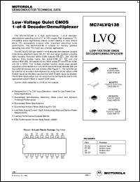 Click here to download MC74LVQ138SD Datasheet