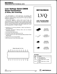 Click here to download MC74LVQ245DW Datasheet